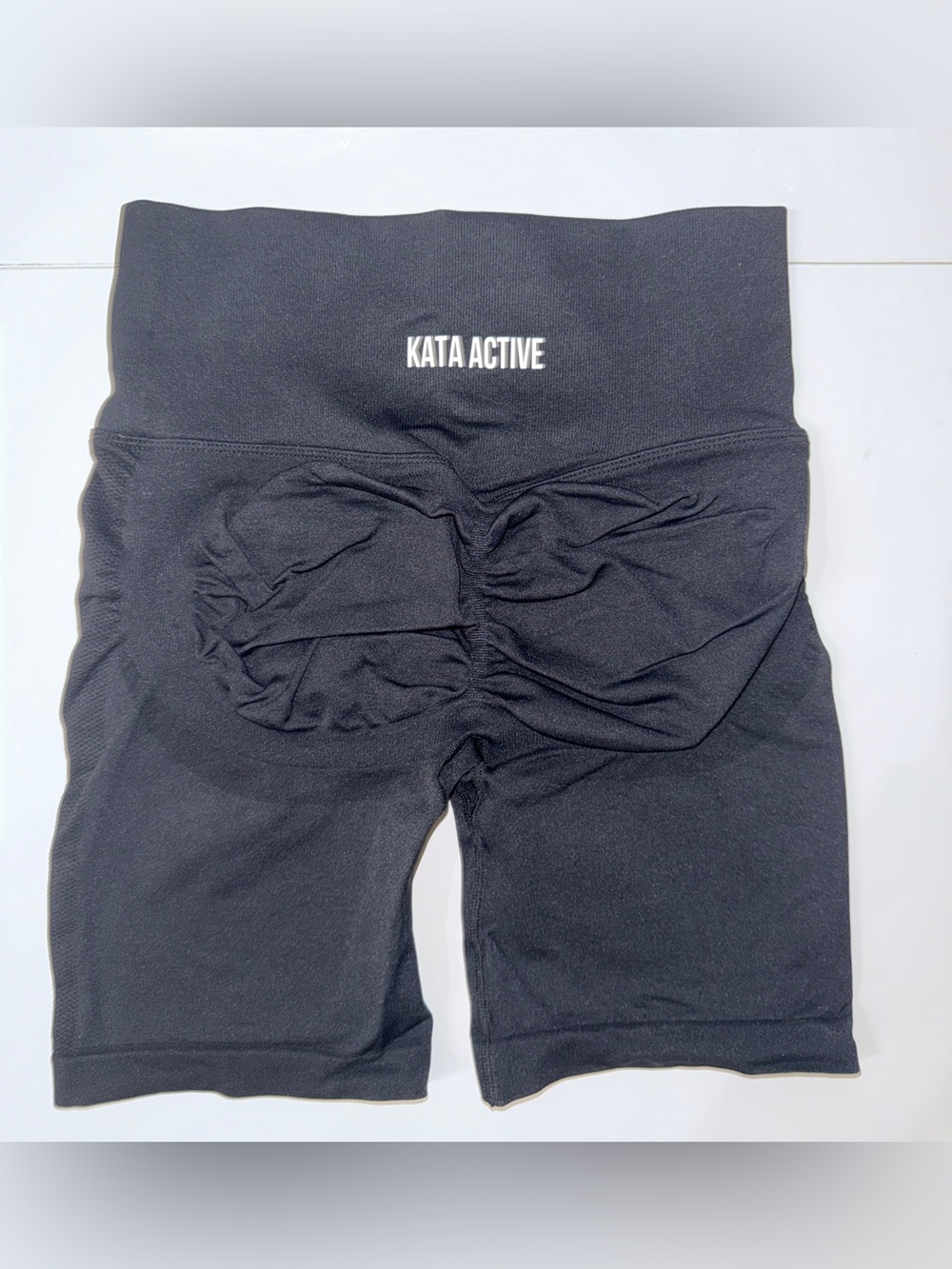 Kata Active Women's Black Sculpting Scrunch Bike Shorts